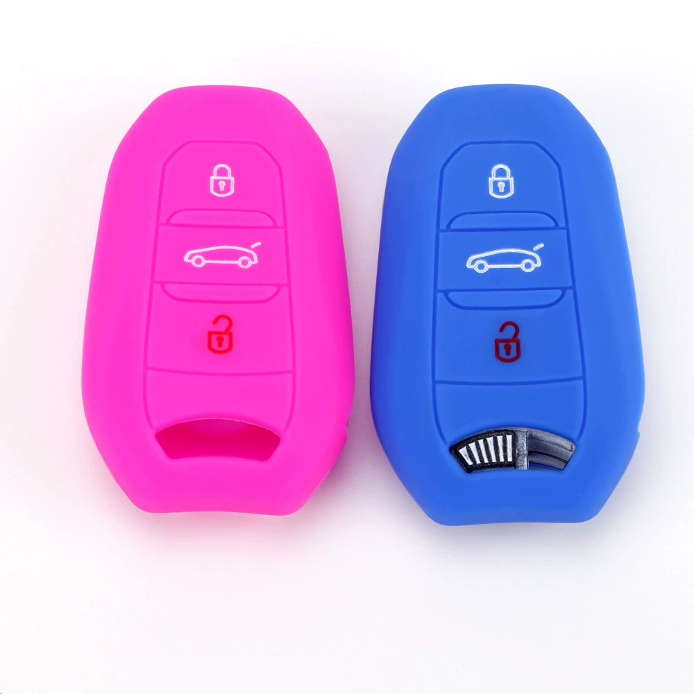 Подходит для Peugeot/Citroen Tianyi ds умный трехкнопочный силиконовый чехол для ключей от автомобиля с пряжкой, чехол для ключей для мужчин