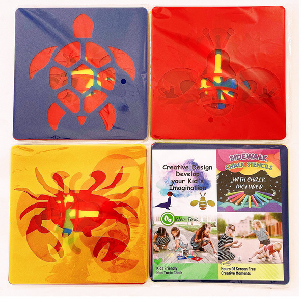 Children's template with animals