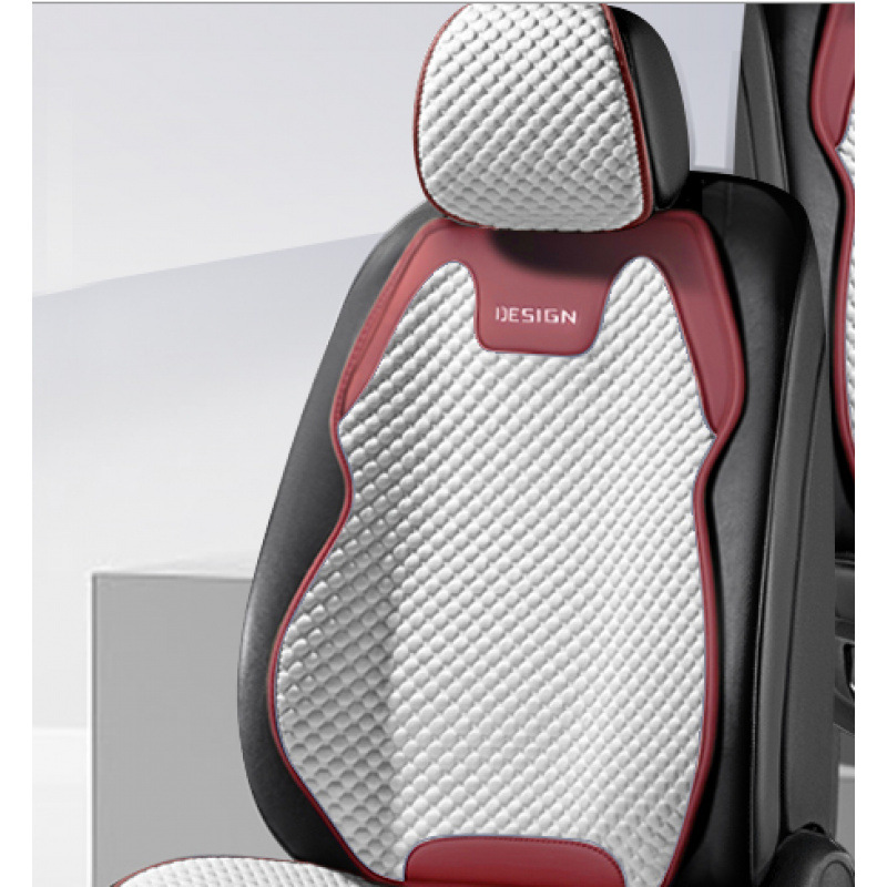 New Ice Bean – Universal Seat cushion, seat cover - masha-red-split-head-backrest-1-piece-universal