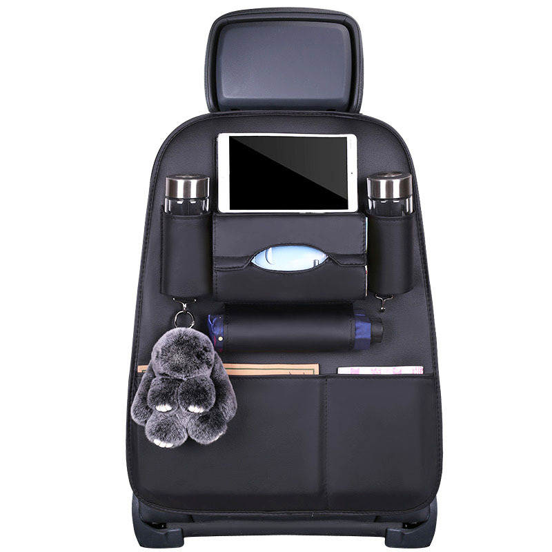 Car-mounted small table storage bag, car seat back hanging bag, storage box, useful item for car seat back storage