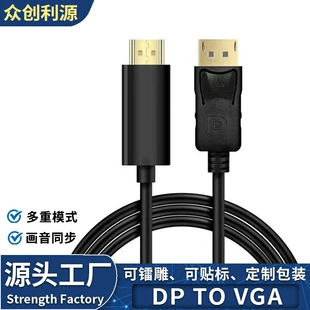 Источник кабель конвертер DisplayPort в HDMI линия 1.8м DP на HDMI HD компьютер вращение кабель