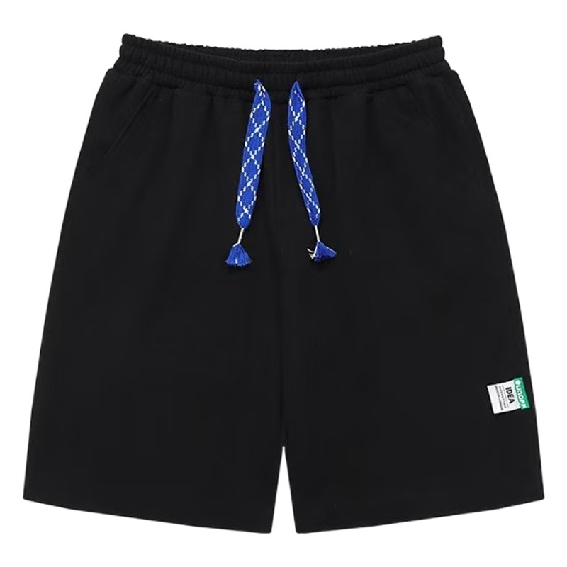 Pantalones cortos deportivos para hombres y mujeres de verano 2022 nuevos pantalones de longitud media estilo coreano negro pantalones cortos de pierna ancha rectos sueltos Casuales