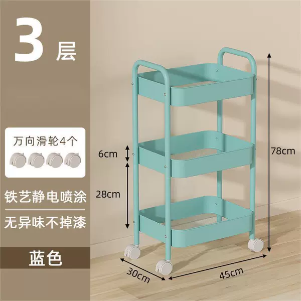 Double armrest upgrade-3 layers-blue