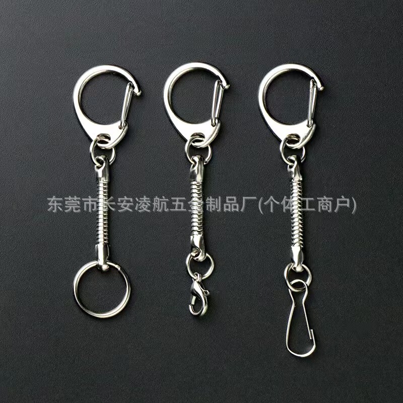 High-quality zinc alloy small C-clasp + snake bone chain + 20mm clasp. Metal 28mm snake chain USB drive hanging chain