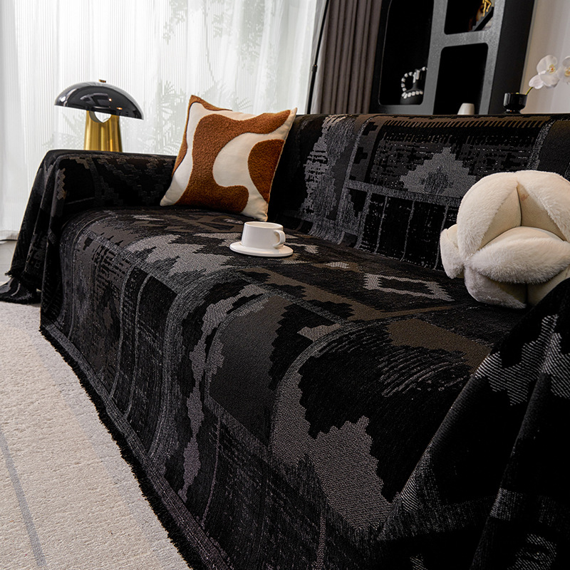 Retro Accessible Luxury Sofa Cover Cloth Full Cover Blanket Universal Sofa Cover Four Seasons Accessible Luxury High-End Sofa Towel