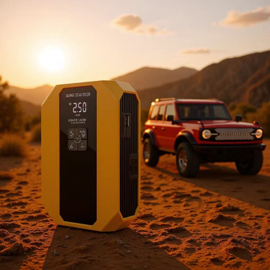 跨境专供12v多功能充气启动一体机汽车应急启动电源打火搭电神器