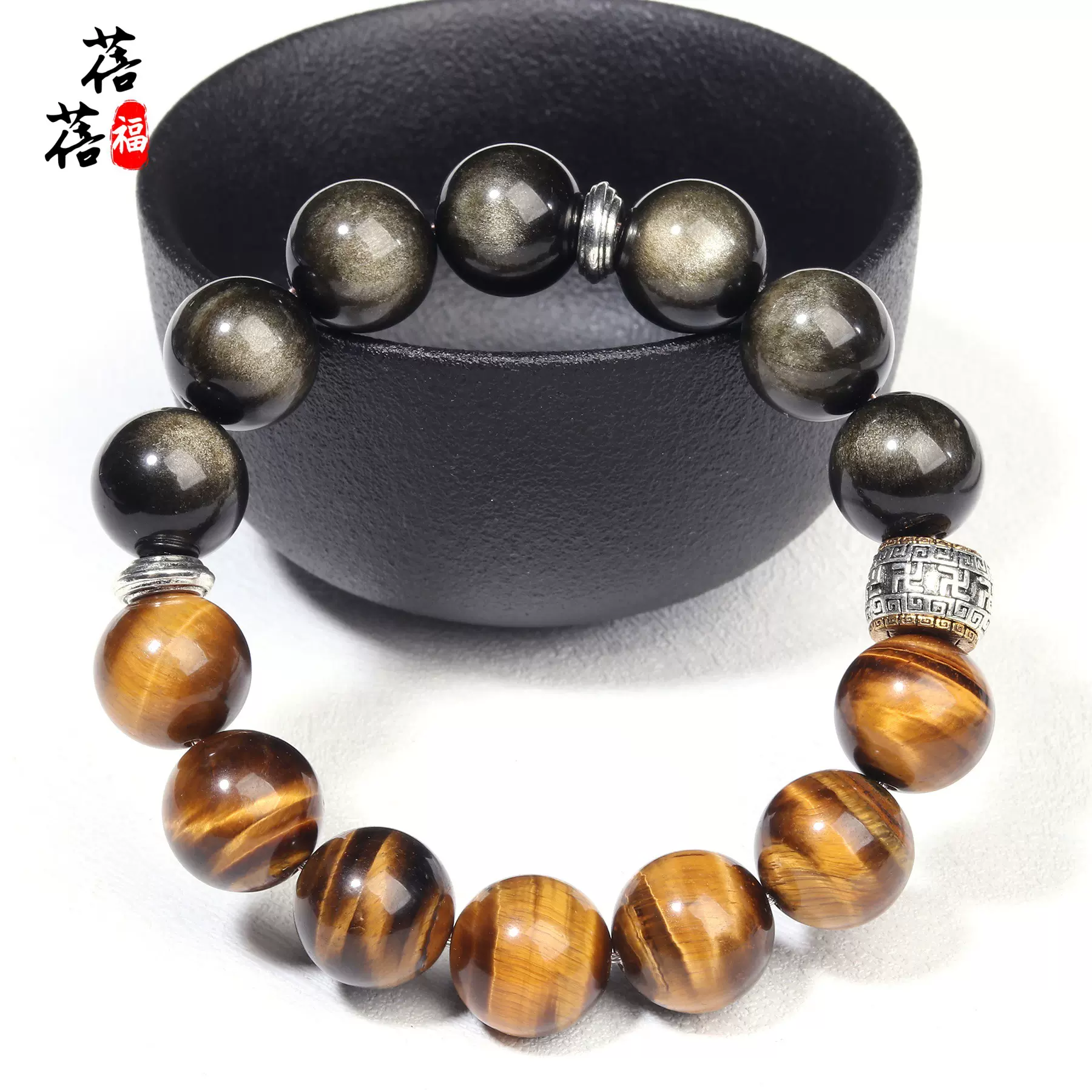 蓓蓓福水晶 天然黄虎眼原创手链 金曜石设计款手链个性潮流批发