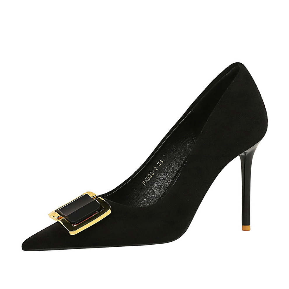 Stilettos Pumps Mit Spitzer Kappe Und Schnalle Für Damen_voghion.com