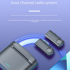 新款無線領夾麥克風J20帶充電倉真降噪真無線錄音清晰距離遠高續