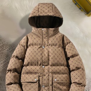New Style Cotton Jacket Men's Winter Youth Thickened Down Cotton-padded Jacket Hooded Trendy Casual Cotton-padded Jacket Men's Top