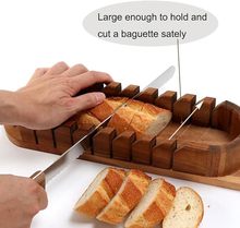 法式面包斜切底座木质面包切割饭面包切菜饭带面包刀支架