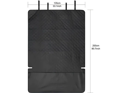 Car Trunk Pet Mat, Waterproof Car Pet Bed, Anti-Dirt Car Mat for Large and Medium-Sized Dogs, Cross-Border Hot Selling (Trunk Mat) - black-200135cm