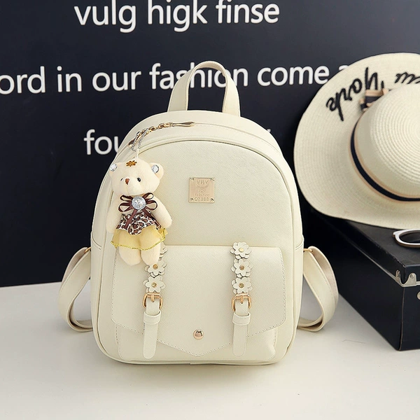 Beige backpack (one large bag)