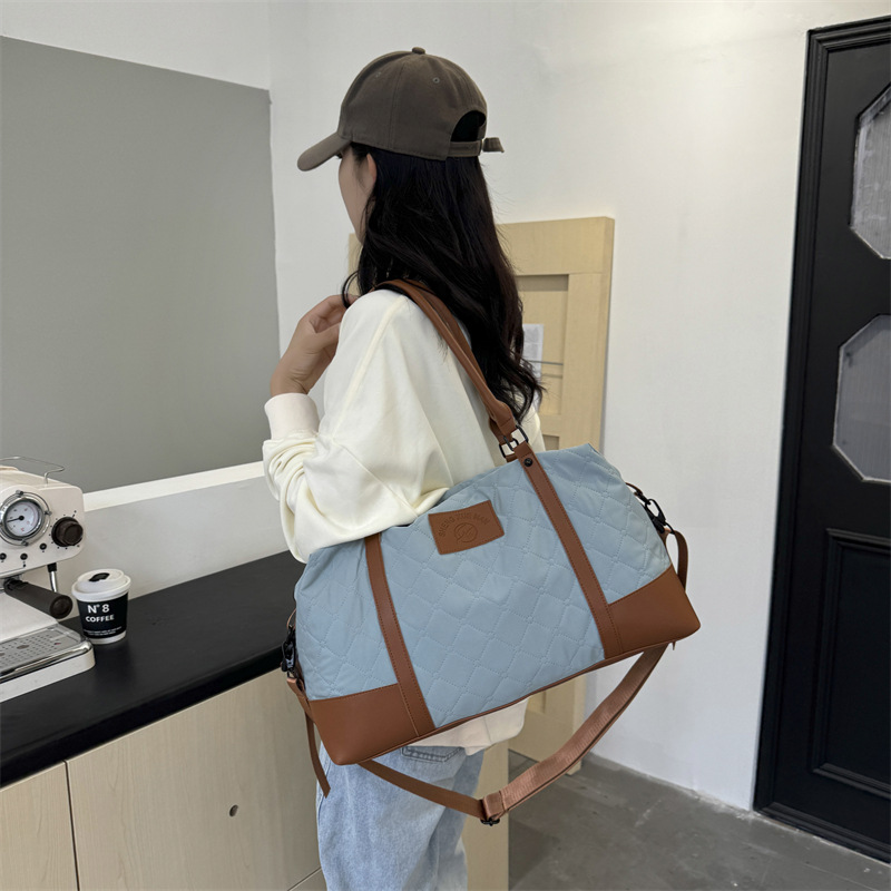 Bolso de viaje corto de gran capacidad, versión coreana de moda para deportes de yoga y fitness, bolso tipo mensajero para viajes de negocios cortos_voghion.com