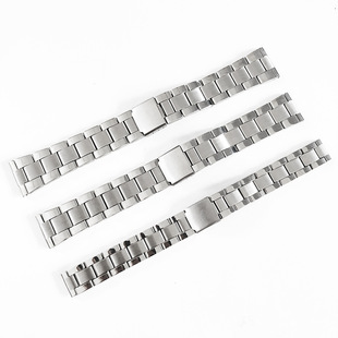 Three-Piece Stainless Steel Watch Strap 14/20/22mm Women's and Men's Watch Strap Metal Watch Strap Accessories Watch Chain