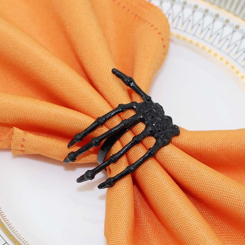 爆金洋食店ハロウィーンコウモリナプキンリングナプキンリング黒ナプキンボタン合金メーカー卸売り|undefined