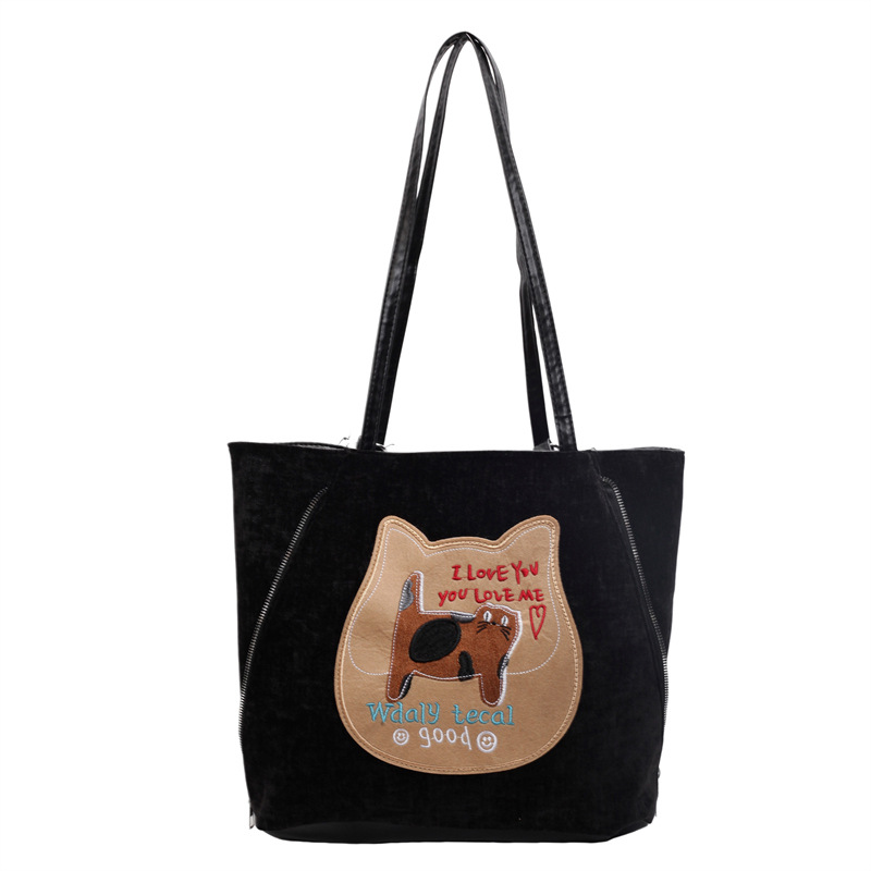 Mochila popular de este año para mujeres 2024 nuevo otoño de alta calidad galletas gatos tote bolsas de hombro de gran capacidad