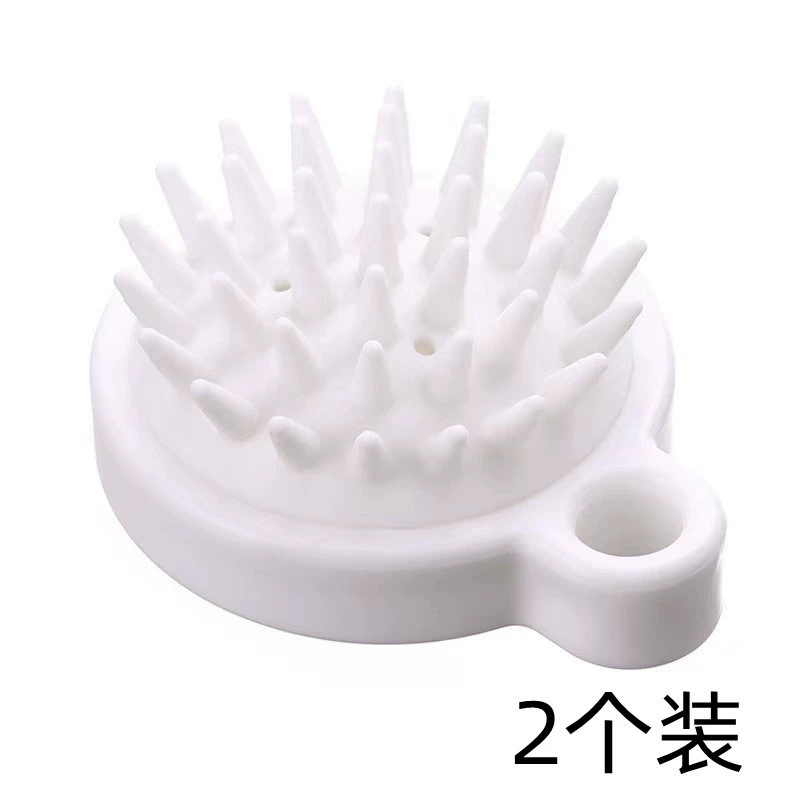 Silicone massager, brush for scalp, shampoo