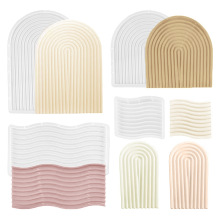 DIY水晶滴胶树脂石膏模具U形拱门形波浪形收纳托盘摆台硅胶模具