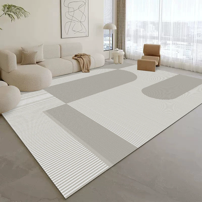 Кремовый ковер для гостиной, нескользящий износостойкий диван для домашнего использования, впитывающий влагу
