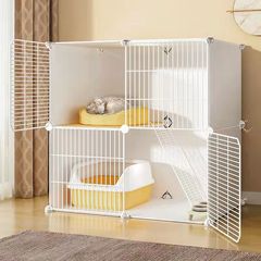猫ケージ家庭用屋内猫キャビネット小型猫別荘超大型フリースペース70*35*35