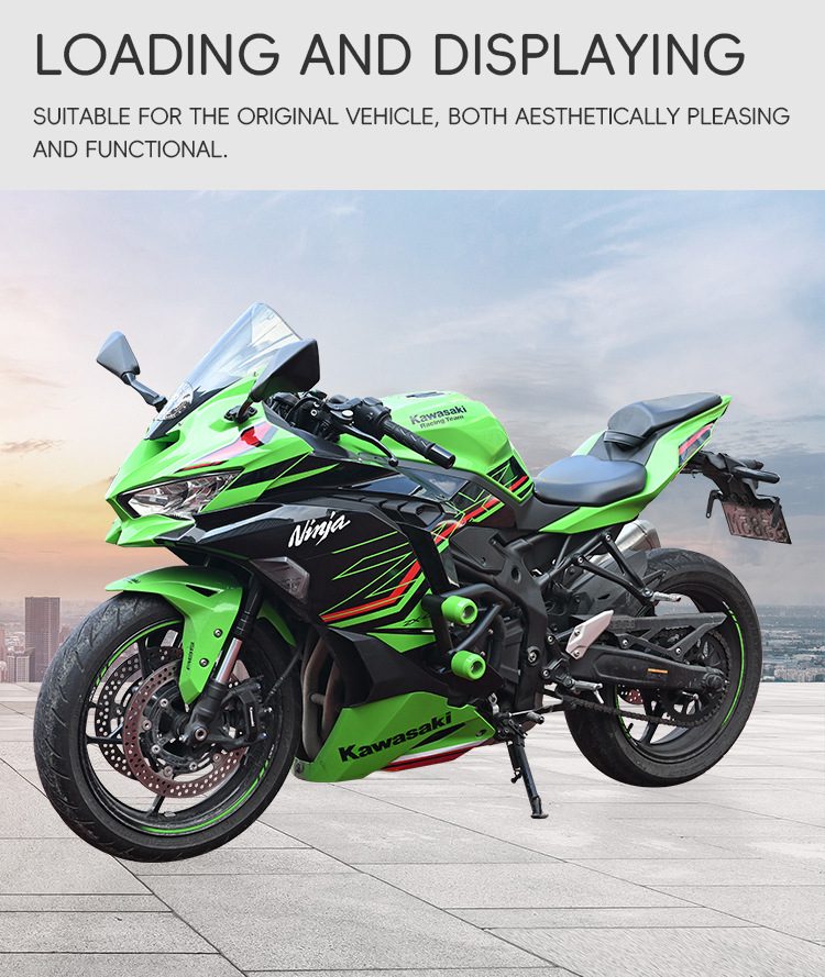 Suitable for Kawasaki ZX4R crash bars, anti-fall bumpers, zx4rr spring racing bars, anti-collision protection, stunt bar modification