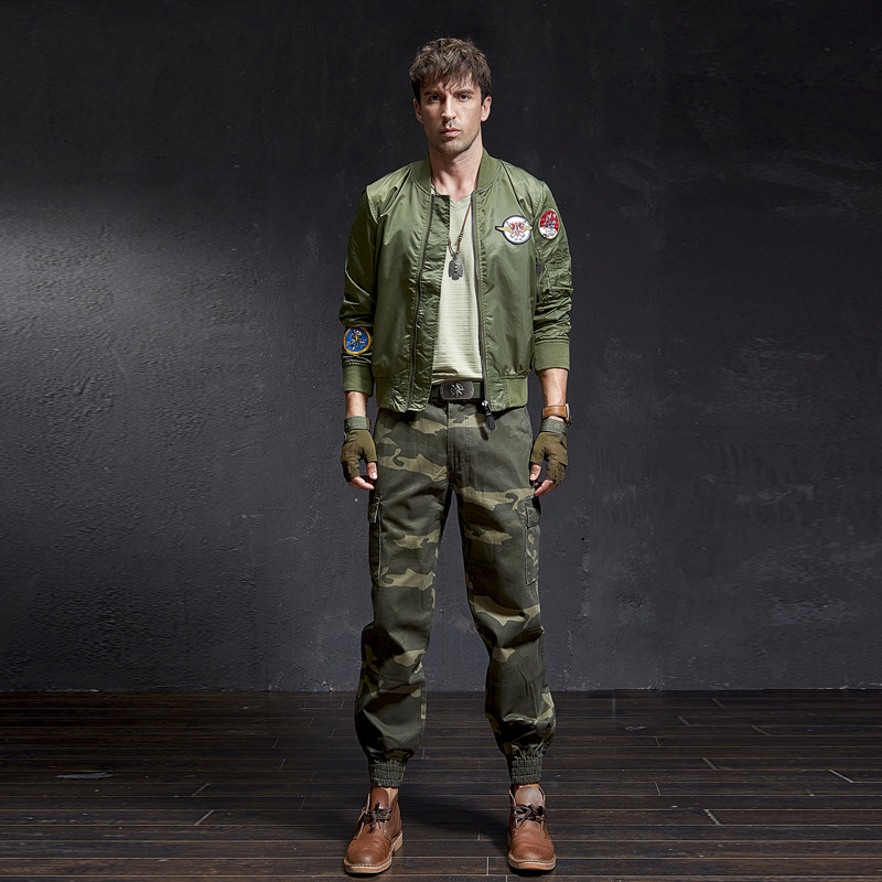 Camouflage Leg Overalls Men's Trendy Brand Loose Multi-Pocket Harem Pants Street Trendy Spring and Summer Men's Casual Pants