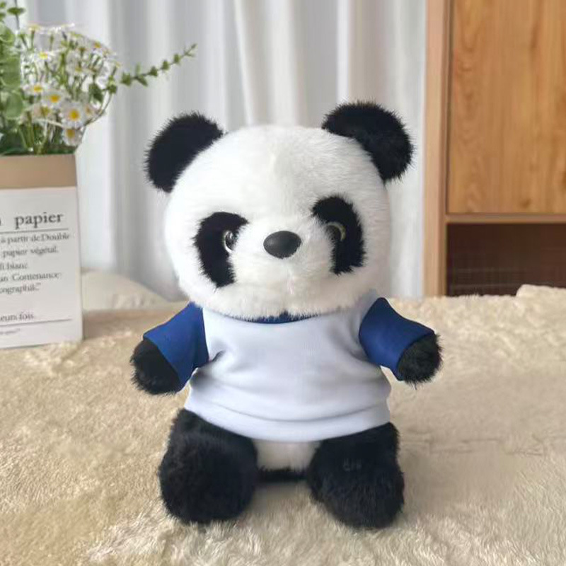 Dollos lindos de peluche, muñecas de ropa, muñecas de denim, Sichuan, Chengdu, recuerdos, logotipo