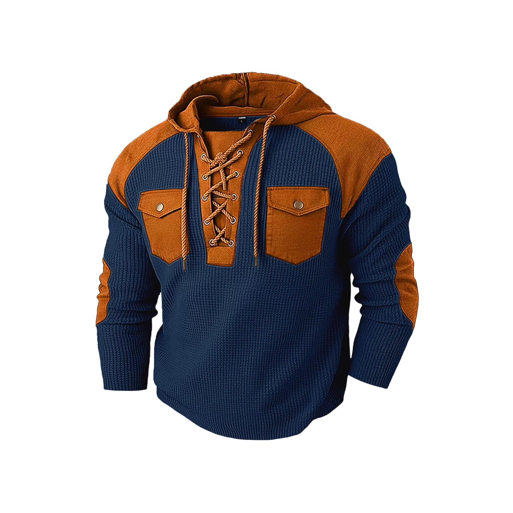 Nuevo transfronterizo Europa y América Amazon hombre nuevo primavera y otoño chaqueta encapuchada correa de bolsillo casual chaqueta de hombre