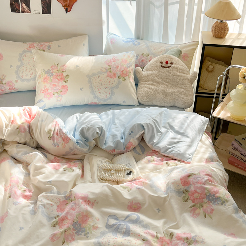 로즈 [면 100%, 피부 친화적, 통기성 및 부드러움]