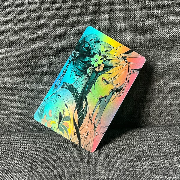 Anime Cards Embossed Laser Collection Cards Custom Game Flash Cards Anime Card Customization