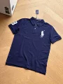 Navy blue white label