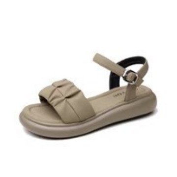 Sandalias de hadas con suela gruesa para mujeres 2026 nuevo outerwear de verano con falda de estilo extranjero con zapatos de playa con suela suave