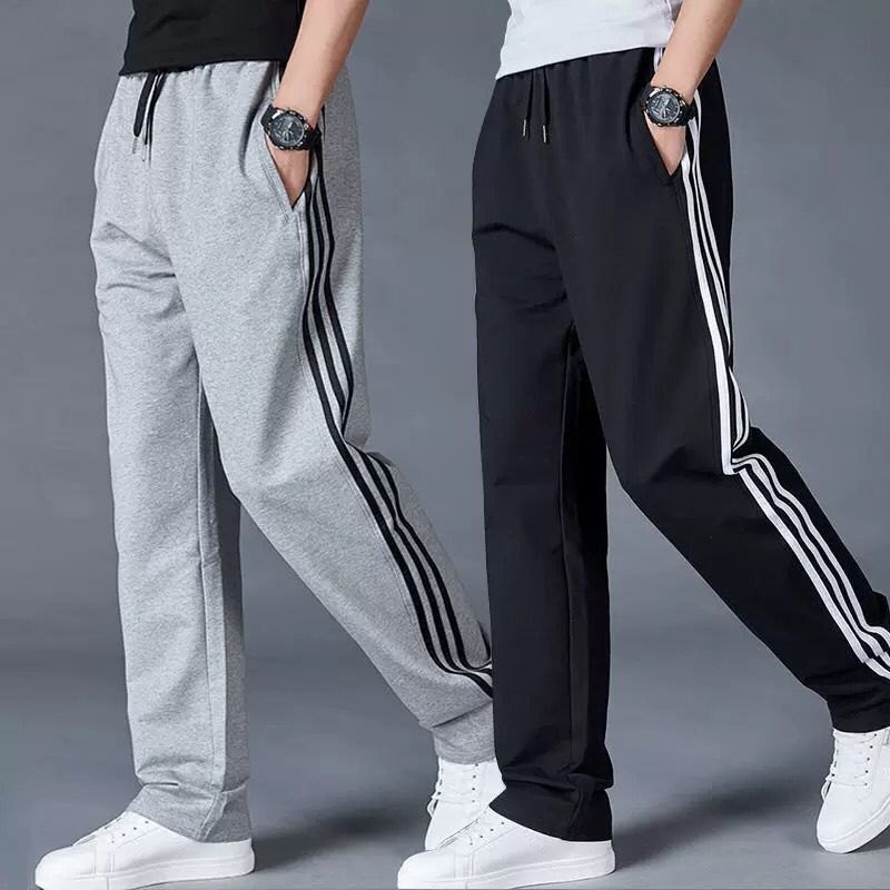 Factory Store Spring and Summer Thin Men's Sports Pants Straight Casual Pants Cotton Sweatpants Loose Plus Size Pants