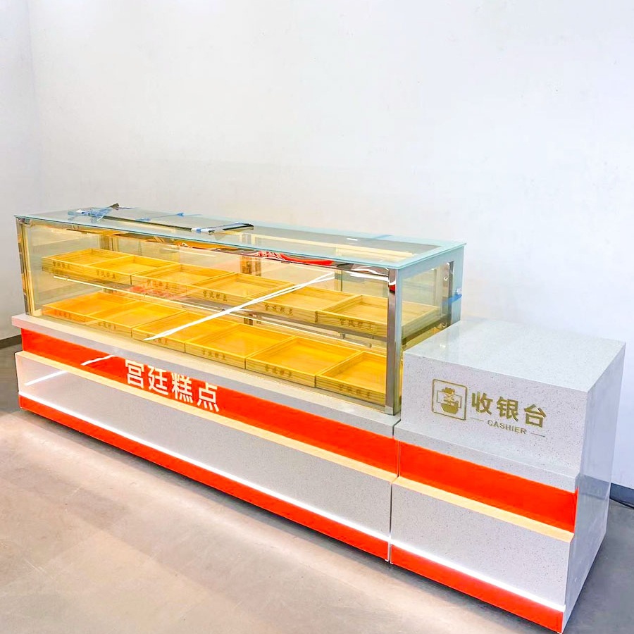 中式糕点冷藏柜桃酥柜不锈钢西点冷藏柜甜品慕斯水果奶茶保鲜冷柜