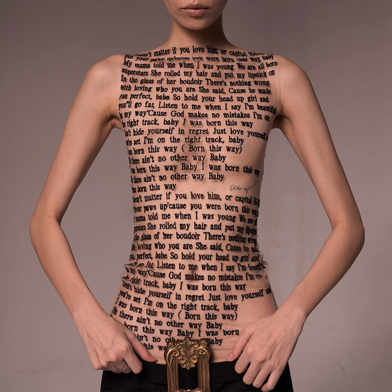 2024 European and American Style Ins Spring and Summer New Fashion Printed Round Neck Sleeveless Slim-fit Slimming Top T-shirt Women's in stock