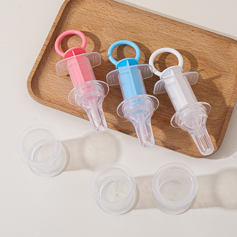 Los fabricantes suministran pezón alimentador de Medicina de silicona bebé chupete cabeza alimentador de medicina infantil anti-estrangulamiento alimentador de agua