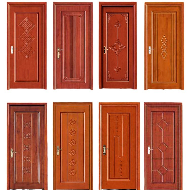 Customized solid wood log oak entrance door set door home indoor room