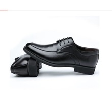 皮鞋男士商务休闲正装黑色皮鞋英伦婚鞋平头系带英伦鞋子潮流现货