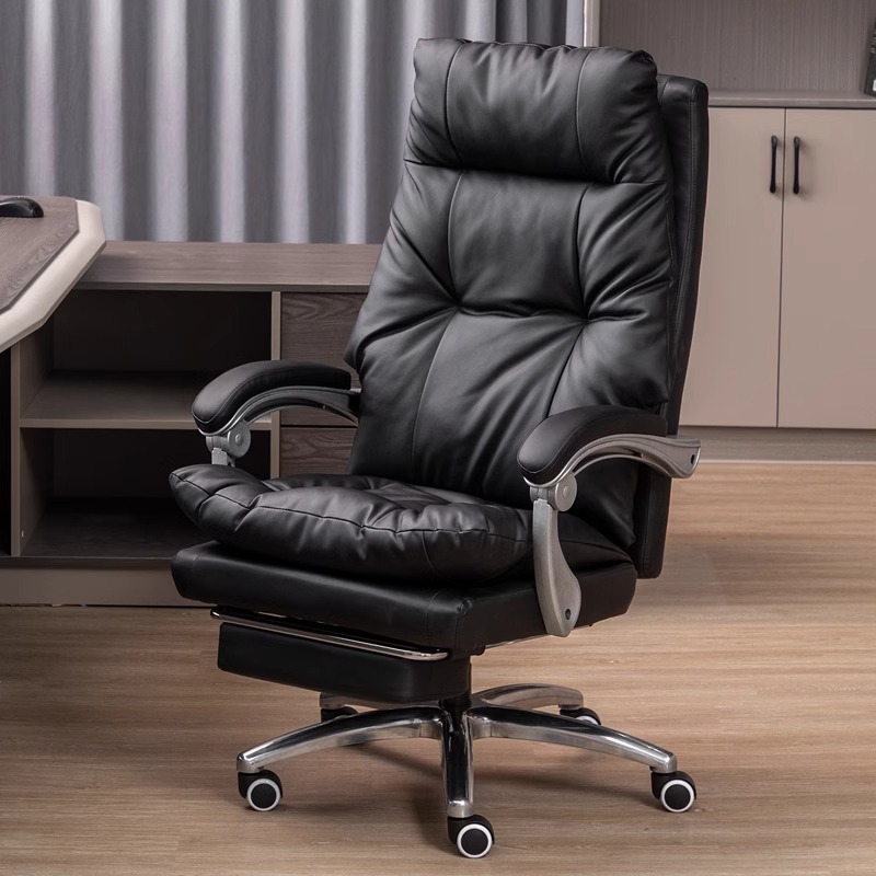 silla de jefe sedentario silla de oficina de lujo ligera ergonomía reclinada silla de computadora hogar cómodo sofá de almuerzo