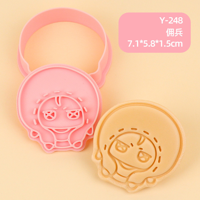Juego de Moldes para Galletas 3D Personajes de Anime de Plástico para Repostería image 82