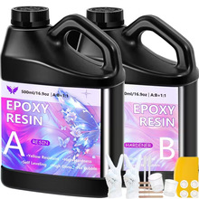 跨境亚马逊环氧树脂高透明耐黄变1:1快干自消泡ab胶水晶滴胶套装