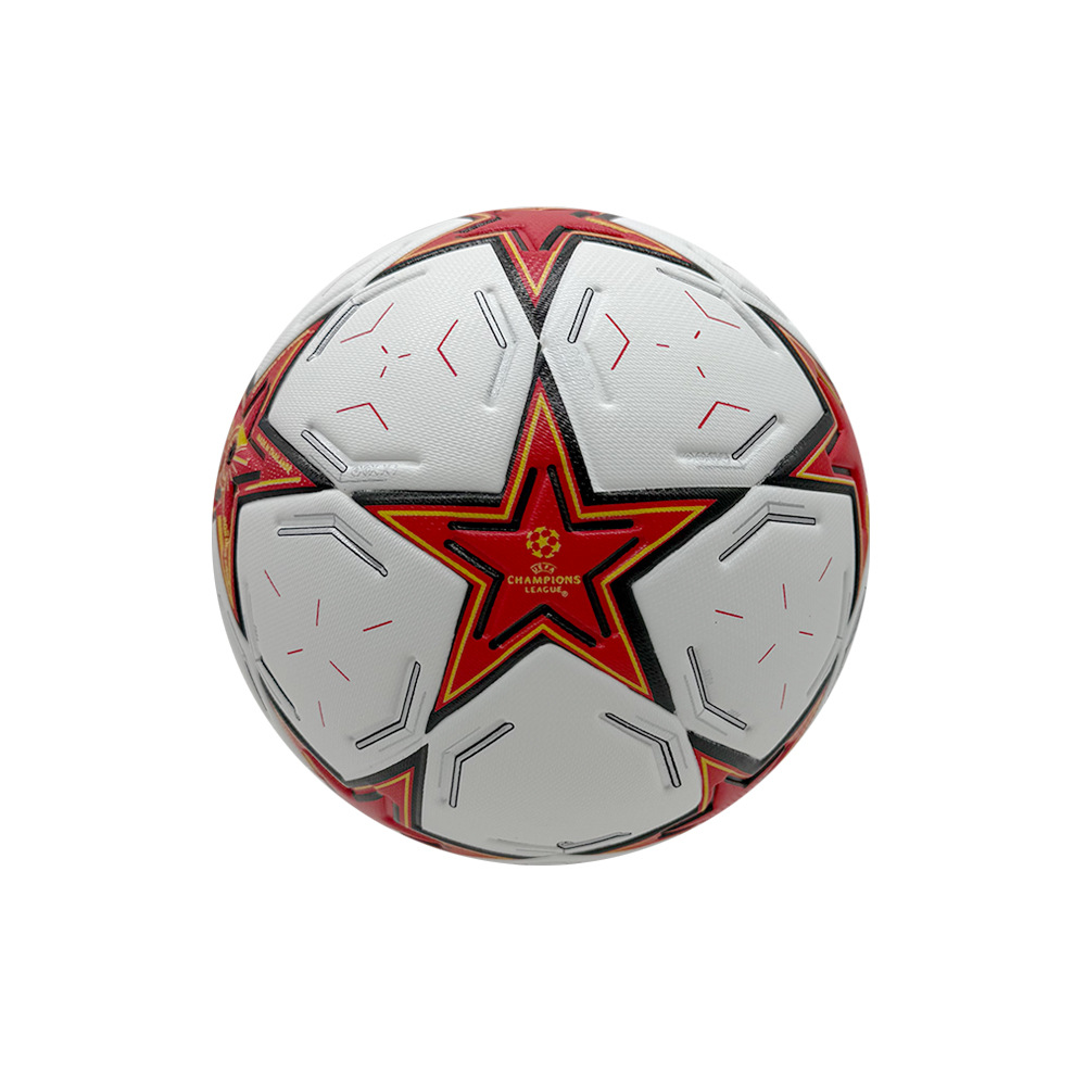 Fábrica al por mayor Premier League Champions League estrella de cinco puntas Copa del mundo de fútbol entrenamiento juvenil PU resistente al desgaste piel pegajosa en caliente