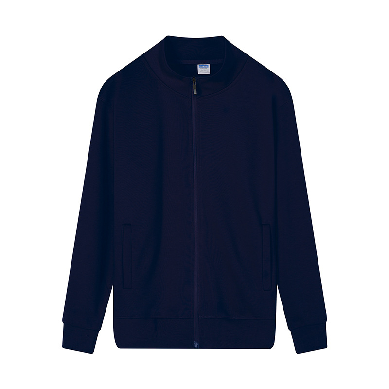 Otoño y invierno Cardigan camiseta publicitaria camiseta cultural ropa de clase ropa de trabajo chaqueta de manga larga con camisa de cuello de vello logotipo personalizado