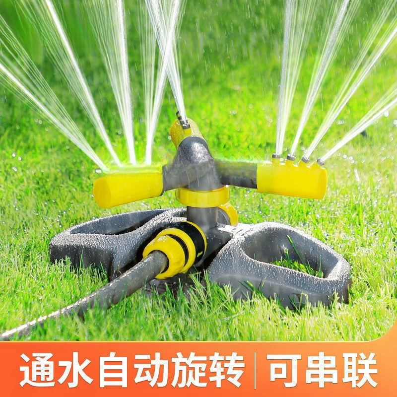 Автоматическое устройство полива для охлаждения, полива цветов и овощей, спринклерного орошения, спринклерной насадки, спринклера для орошения огорода, вращение на 360 градусов.