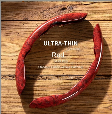 Steering wheel cover Internet-famous Half Set Casket Decorative - peach-wood-red-1-pair-38cm