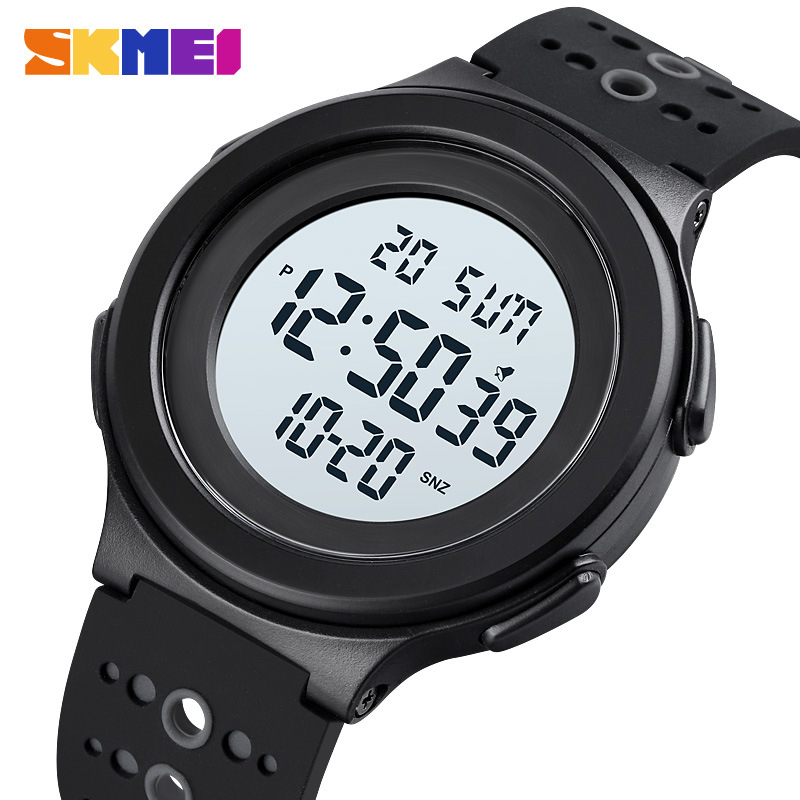Skmei 1733 estudiante deportes al aire libre pantalla digital reloj electrónico moda retroiluminación cinta nuevo cronógrafo calendario reloj