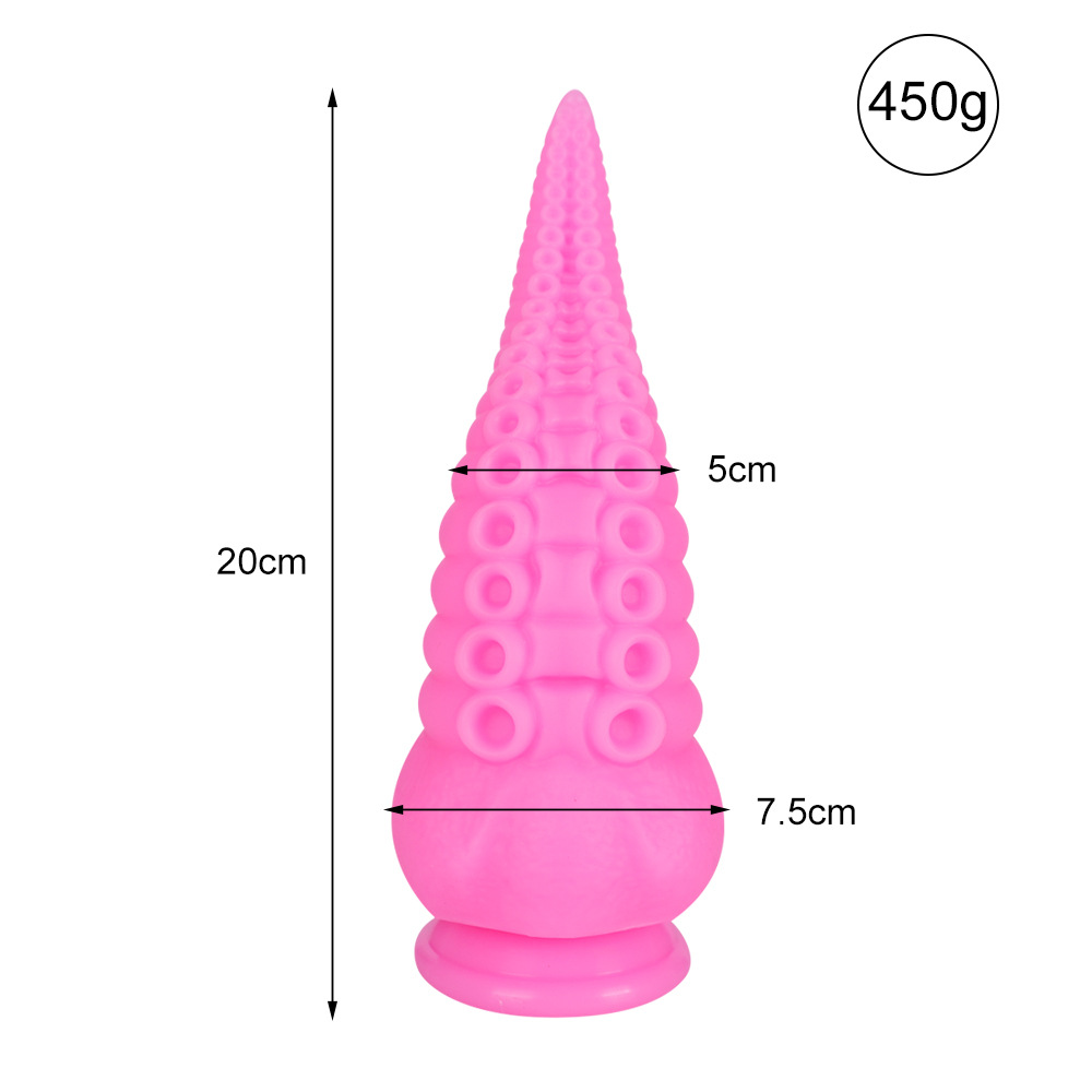 Silicona líquida color mezclado pulpo anal plug anal suave unisex de forma especial expansor anal dildo pene