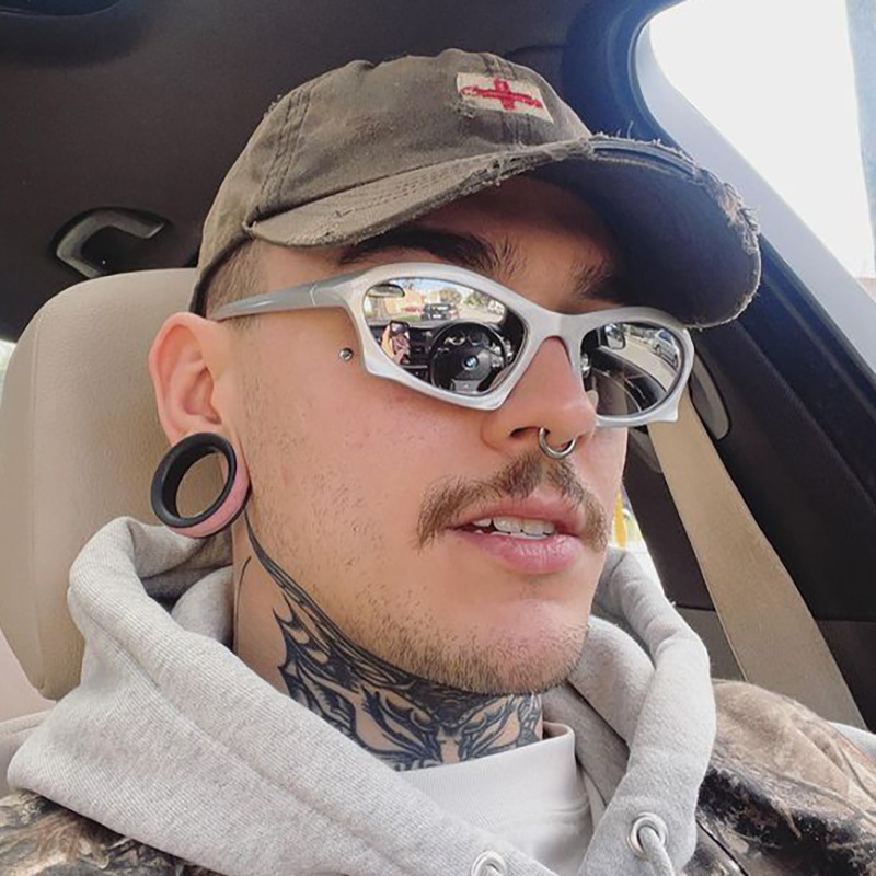 Retro Solid Color Ac UV400 smoke Special-Shaped Mirror Full Frame Women's Sunglasses display picture 1