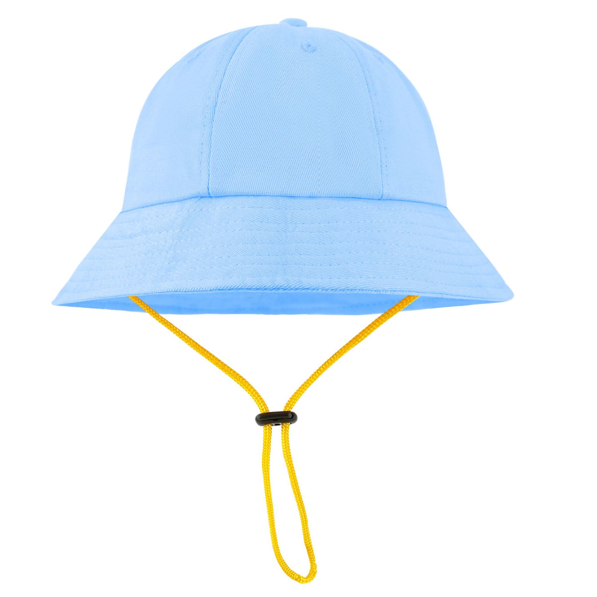 파란색 어린이 면 버킷 모자